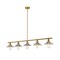 Z-Lite Casa 5 Light Island/Billiard, Factory Brass & Brushed Nickel 613-5L-FB+BN - alternate 4